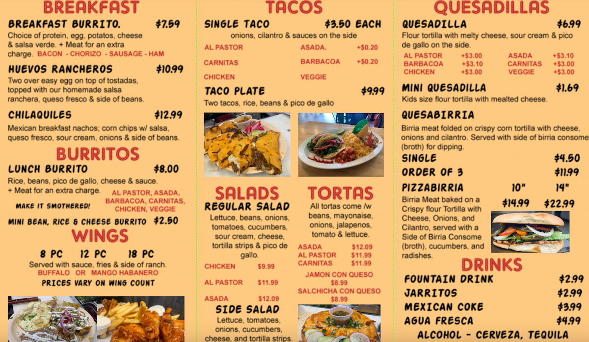 Venalonzo's Tacos Menu - Image 4